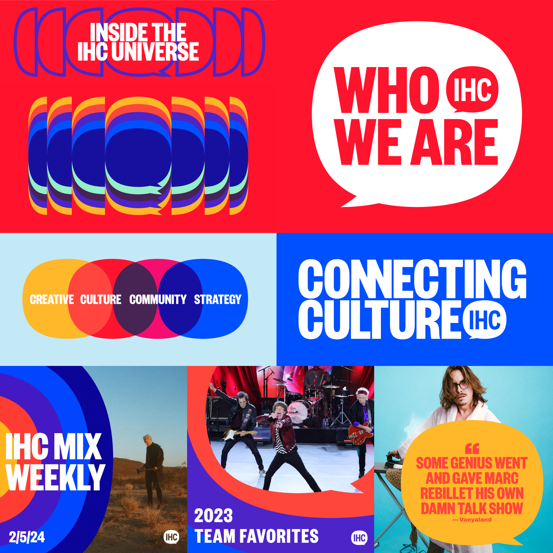 IHEARTCOMIX brand identity mix