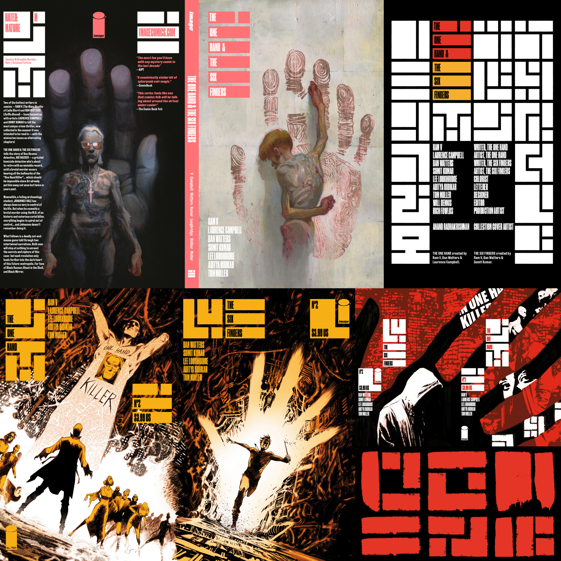 The One Hand & Six Fingers covers