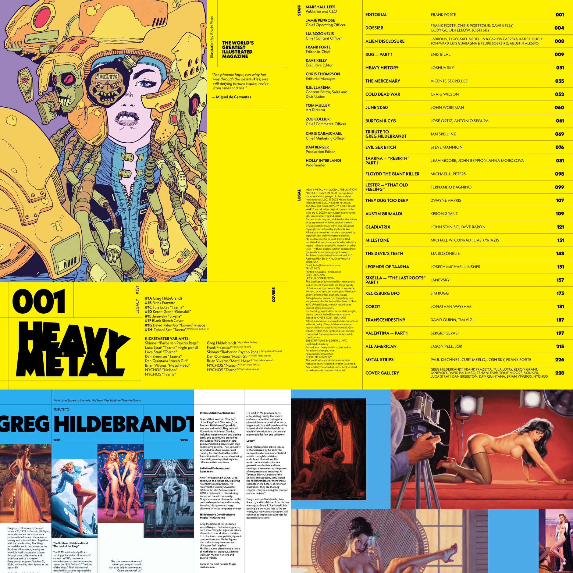 Heavy Metal magazine design