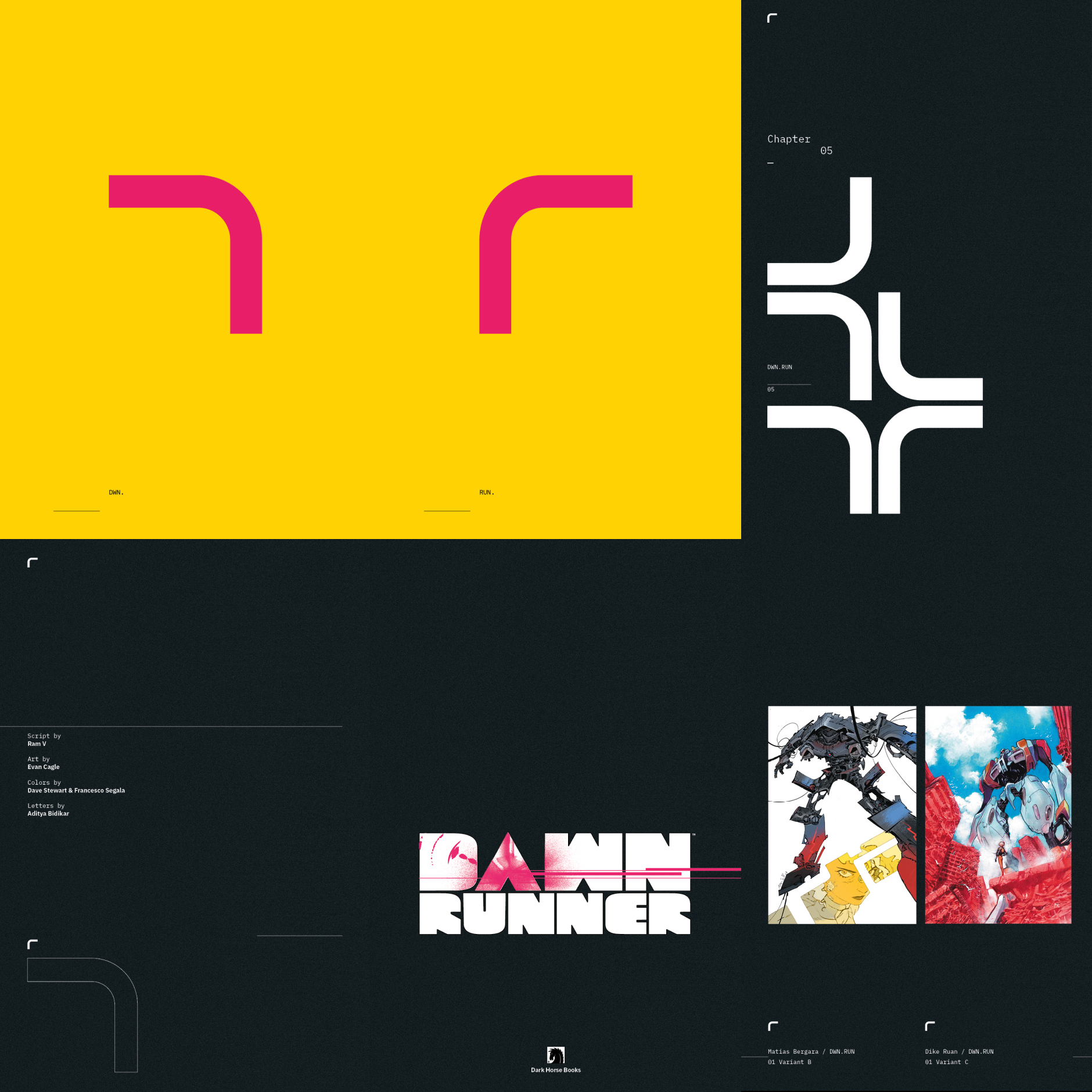 Dawnrunner book design pages